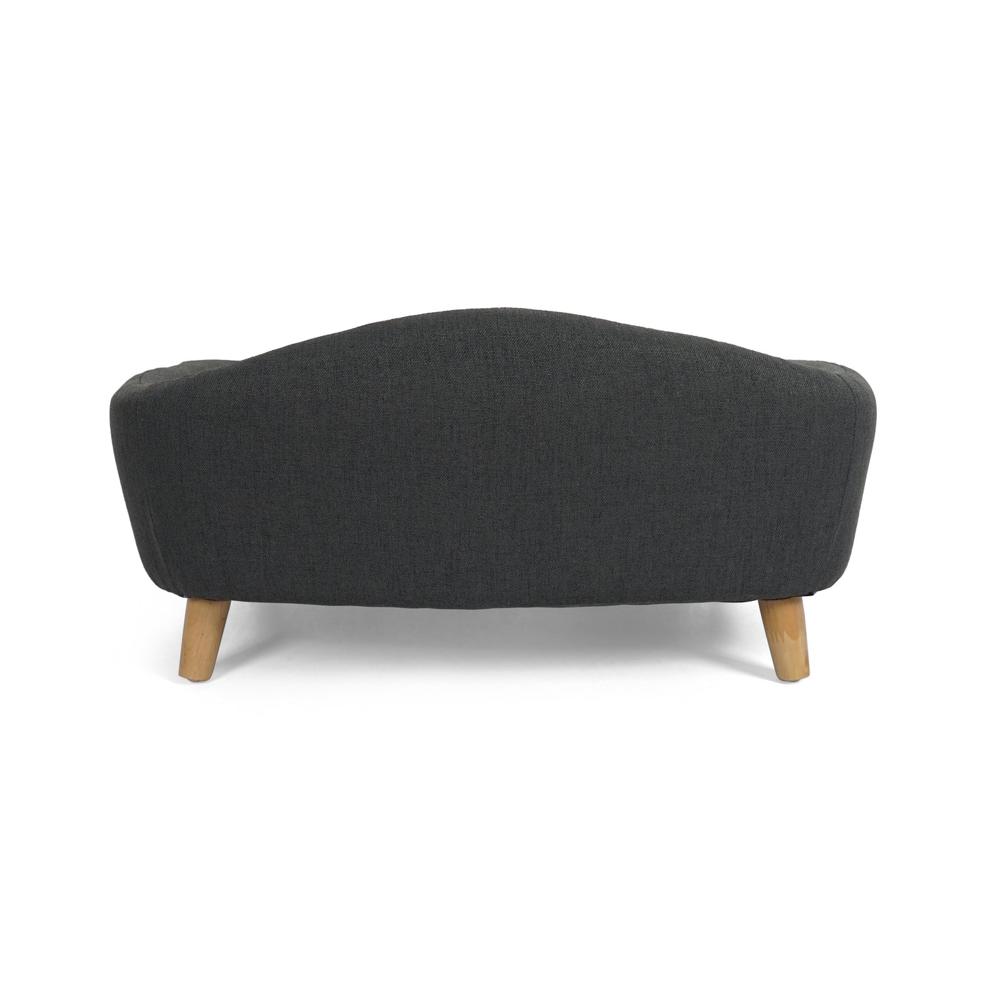 Luxury Mid-Century Modern Dog Bed – Dark Gray
