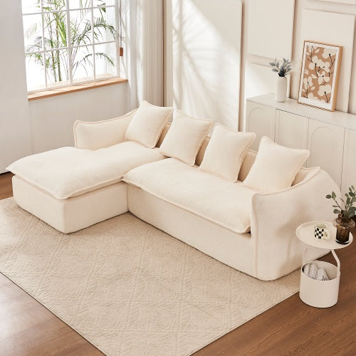 L-Shaped 3 Seater Sofa – Deep Seat, Comfy Sectional