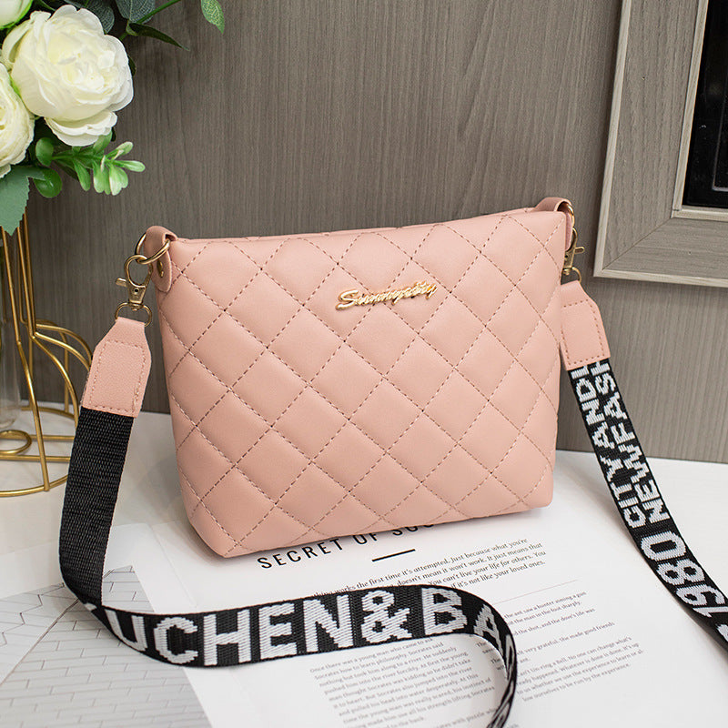 Diamond Grid HandBag – Women's Compact Shoulder Purse