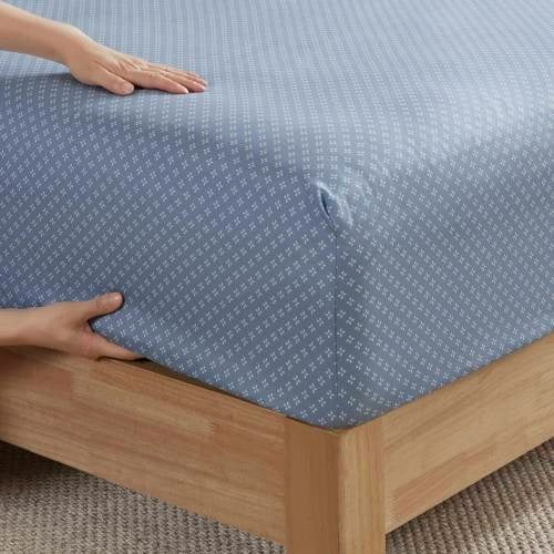Blue Floral Comforter Set with Bed Sheets – Queen Size