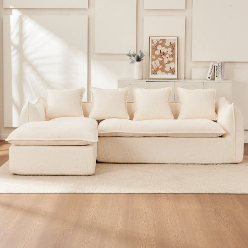 L-Shaped 3 Seater Sofa – Deep Seat, Comfy Sectional