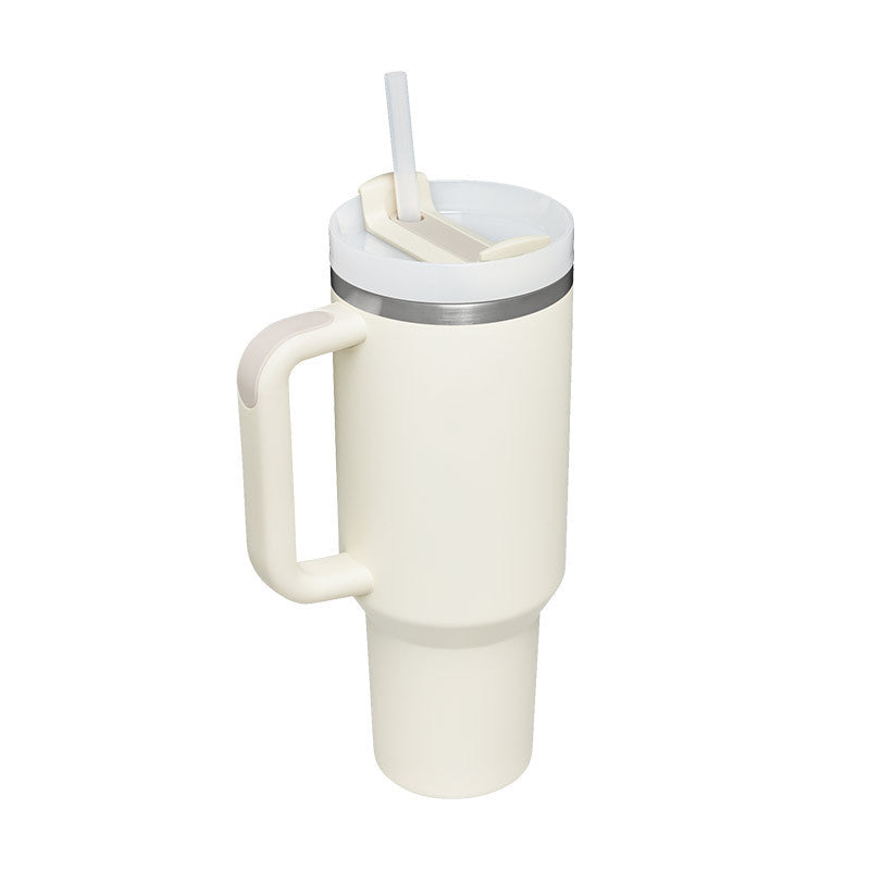 40oz Premium Insulated Tumbler - with Handle & Straw