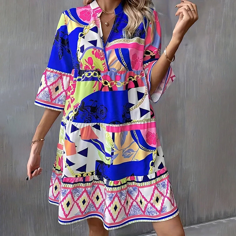 Women's Casual Mini Dress - Short Beach Dress