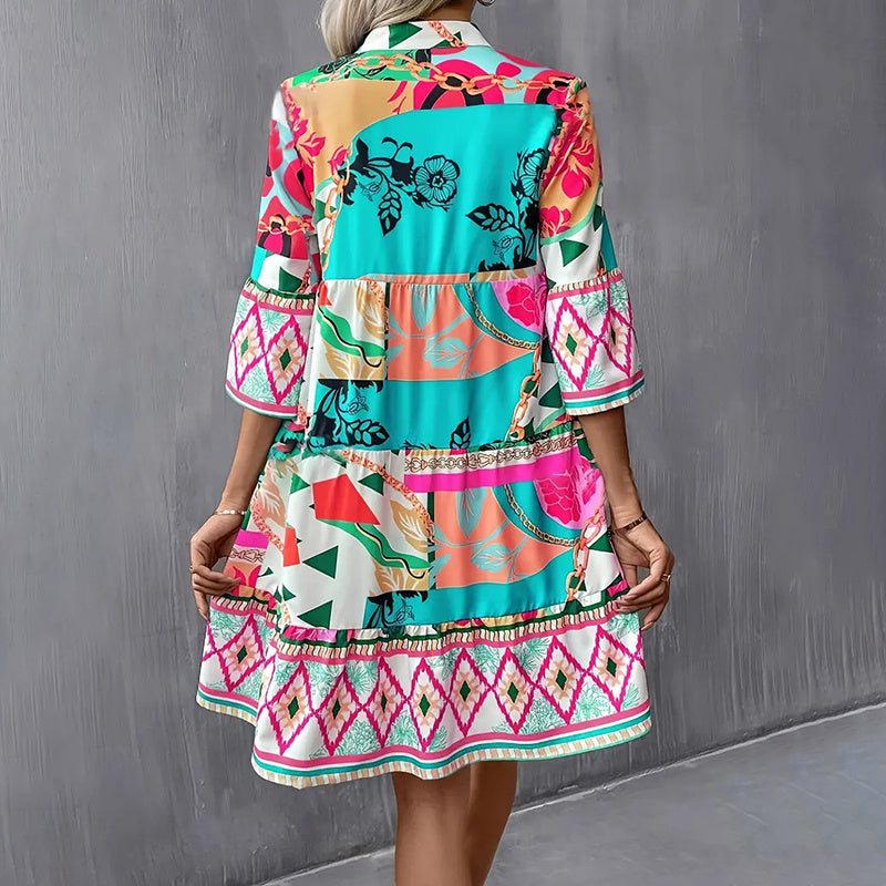 Women's Casual Mini Dress - Short Beach Dress