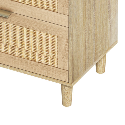 Rattan Dresser with Drawers – Stylish & Functional Storage Solution