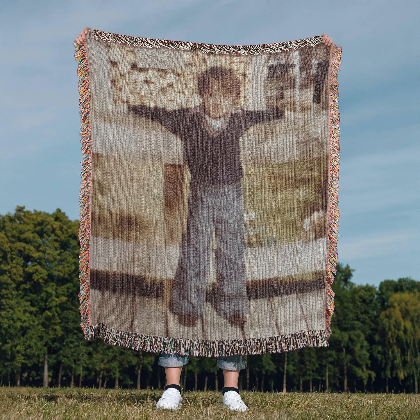 Personalized Portrait Blanket – Cozy, Meaningful, Timeless