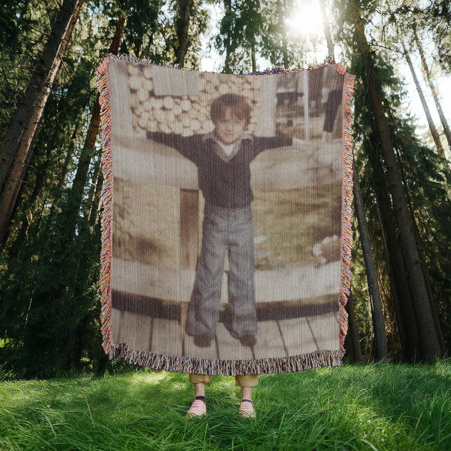Personalized Portrait Blanket – Cozy, Meaningful, Timeless