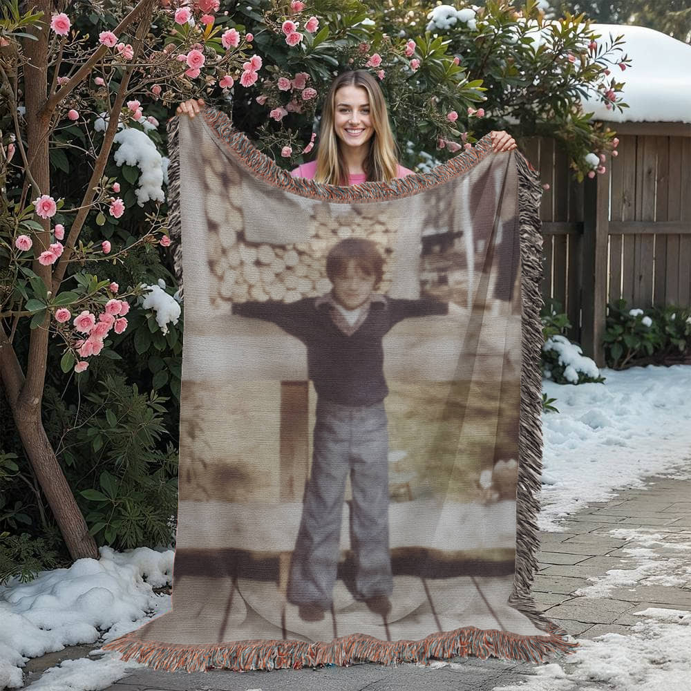 Personalized Portrait Blanket – Cozy, Meaningful, Timeless