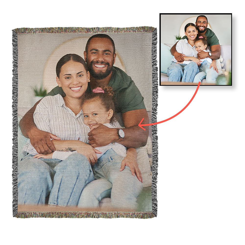 Personalized Portrait Blanket – Cozy, Meaningful, Timeless