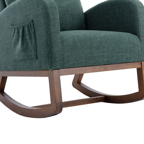 COOLMORE Emerald Glider Rocking Chair with Side Pocket