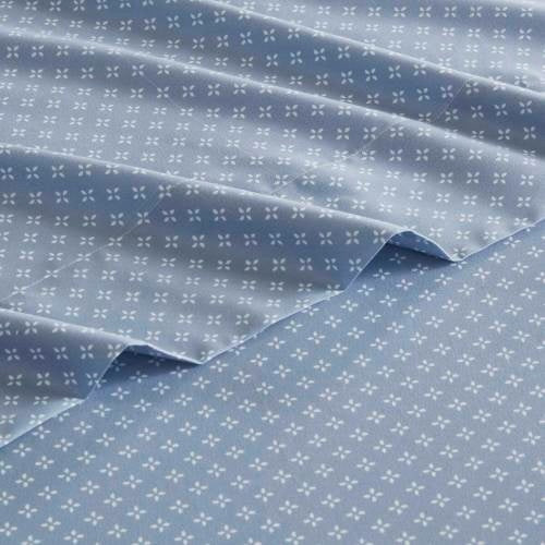 Blue Floral Comforter Set with Bed Sheets – Queen Size
