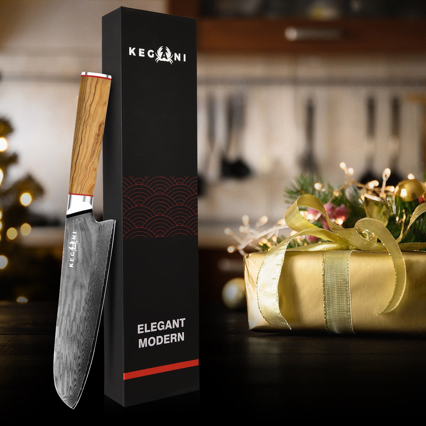 Kegani Kiritsuke Knife - 8 Inch Professional Japanese Chef's Knife
