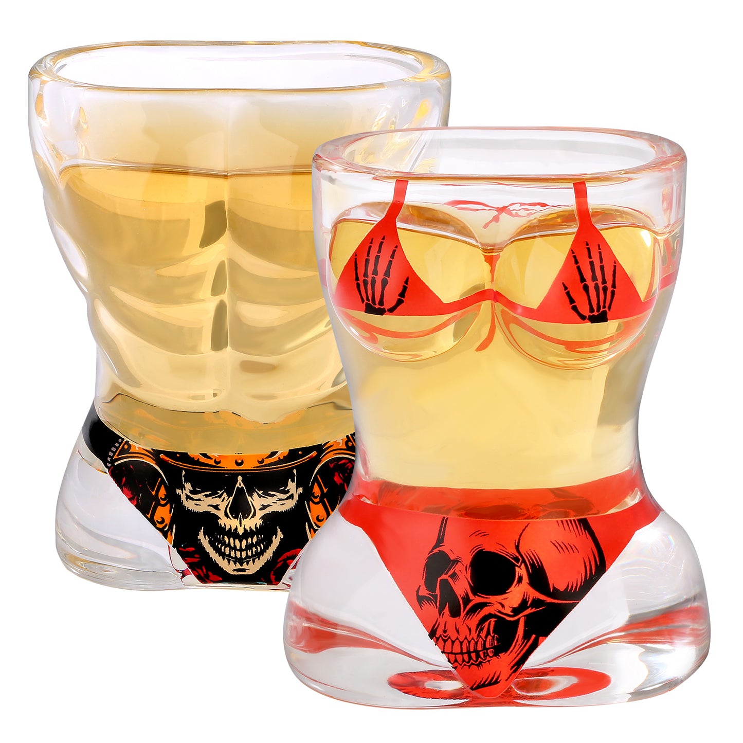 Skull Shot Glasses Set of 2 - Party Drinkware