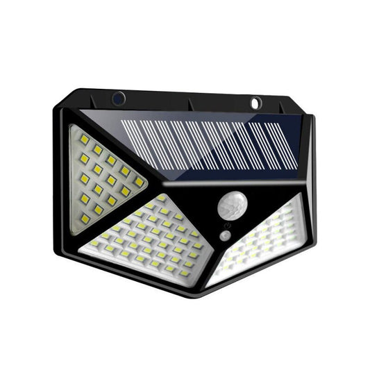 Solar Four Sided Wall Lamp with High Efficiency Outdoor Lighting