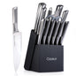 Kitchen Knife Set, 15 Piece Knife Set with Block