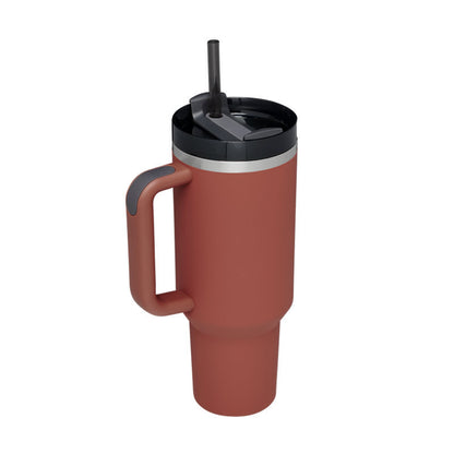 40oz Premium Insulated Tumbler - with Handle & Straw