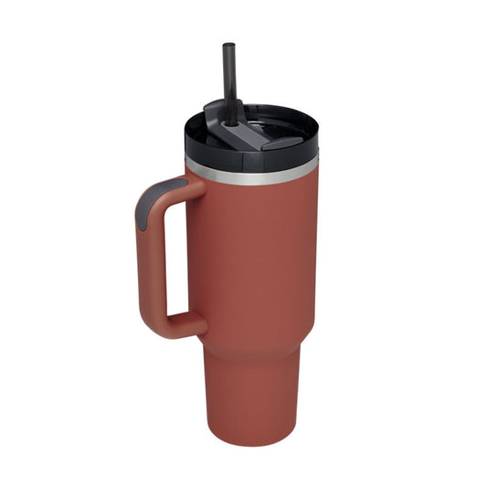 40oz Premium Insulated Tumbler - with Handle & Straw