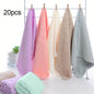 20 Piece Solid Color Towel Set - Super Absorbent, Quick-Drying