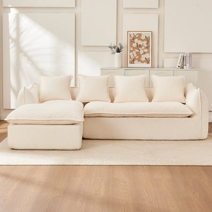 L-Shaped 3 Seater Sofa – Deep Seat, Comfy Sectional