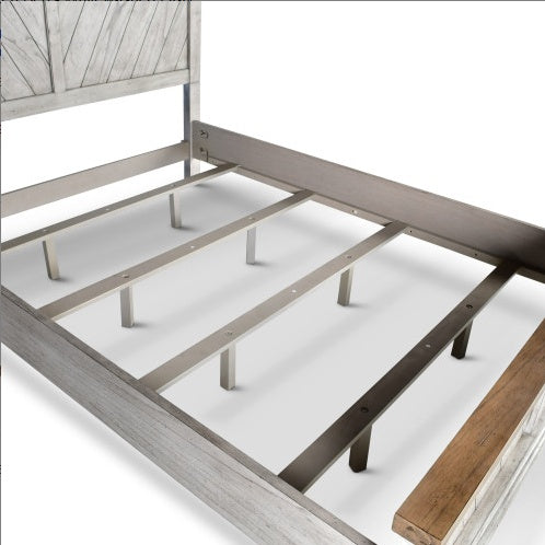 Bear Creek Queen Bed – with Chevron Patterned Headboard