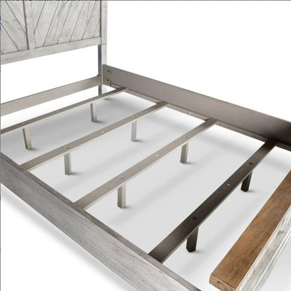 Bear Creek Queen Bed – with Chevron Patterned Headboard