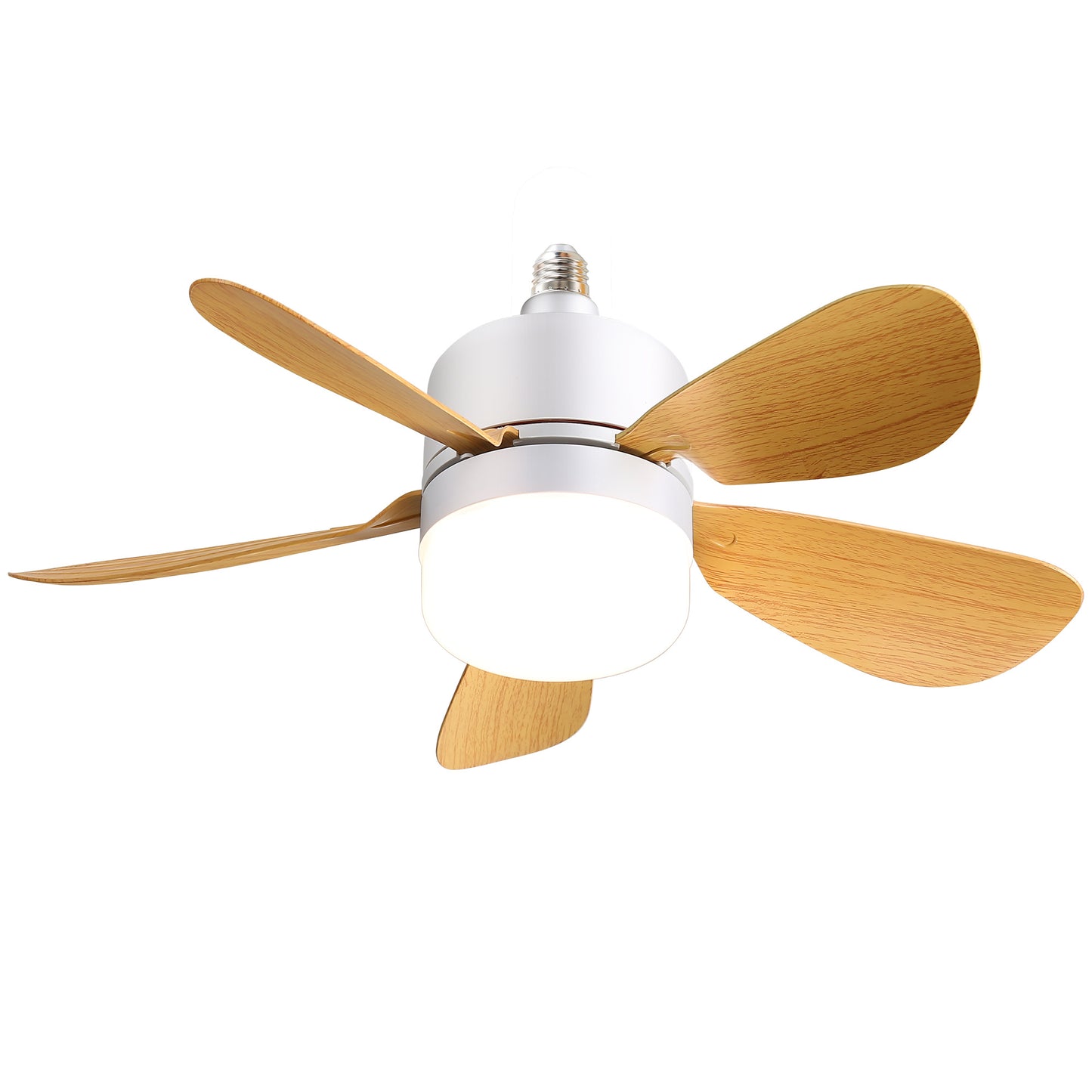 16 inch Screw-In Ceiling Fan with Dimmable LED Light with Remote Control