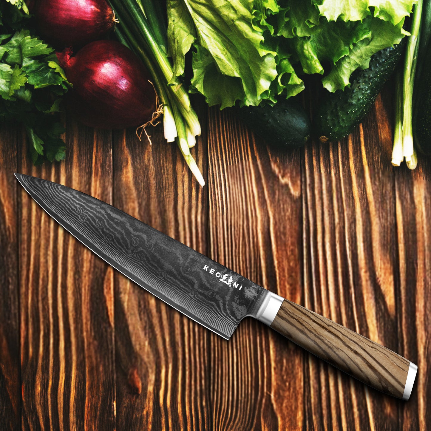 Kegani Chef Knife - 8 Inch Japanese Knife