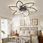 Acrylic Ceiling Fan with Lights – 30.7” Modern Flush Mount