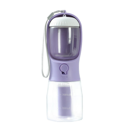 Portable 3 in 1 Pet Water Bottle and Feeder