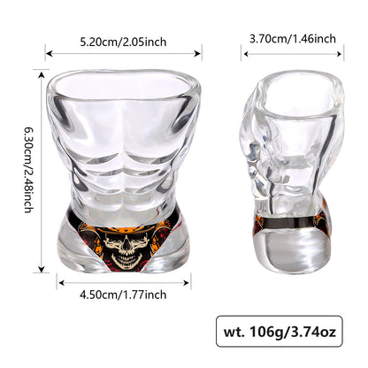 Skull Shot Glasses Set of 2 - Party Drinkware