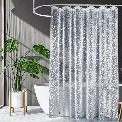 3D Pebble Pattern Shower Curtain with Magnets
