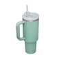 40oz Premium Insulated Tumbler - with Handle & Straw