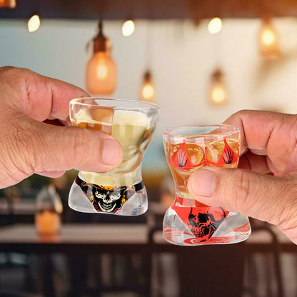 Skull Shot Glasses Set of 2 - Party Drinkware