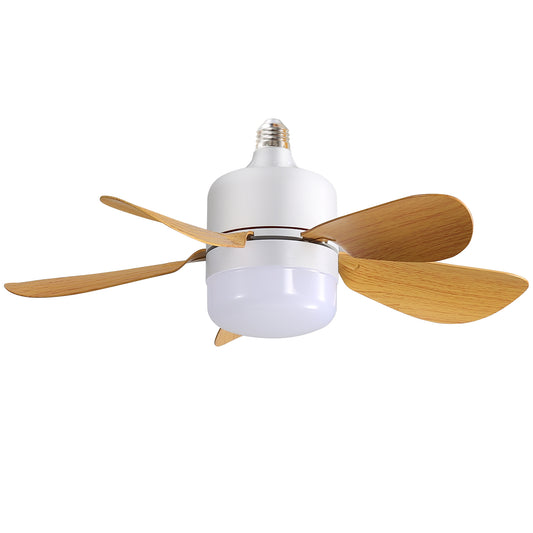 16 inch Screw-In Ceiling Fan with Dimmable LED Light with Remote Control