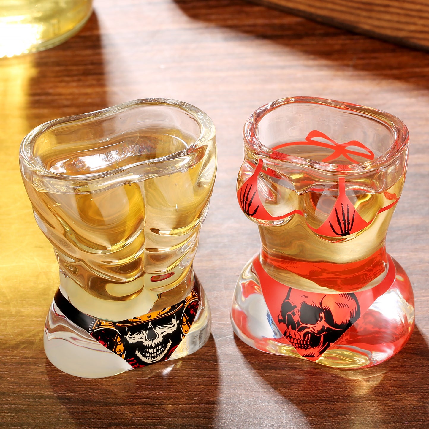 Skull Shot Glasses Set of 2 - Party Drinkware