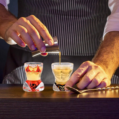 Skull Shot Glasses Set of 2 - Party Drinkware